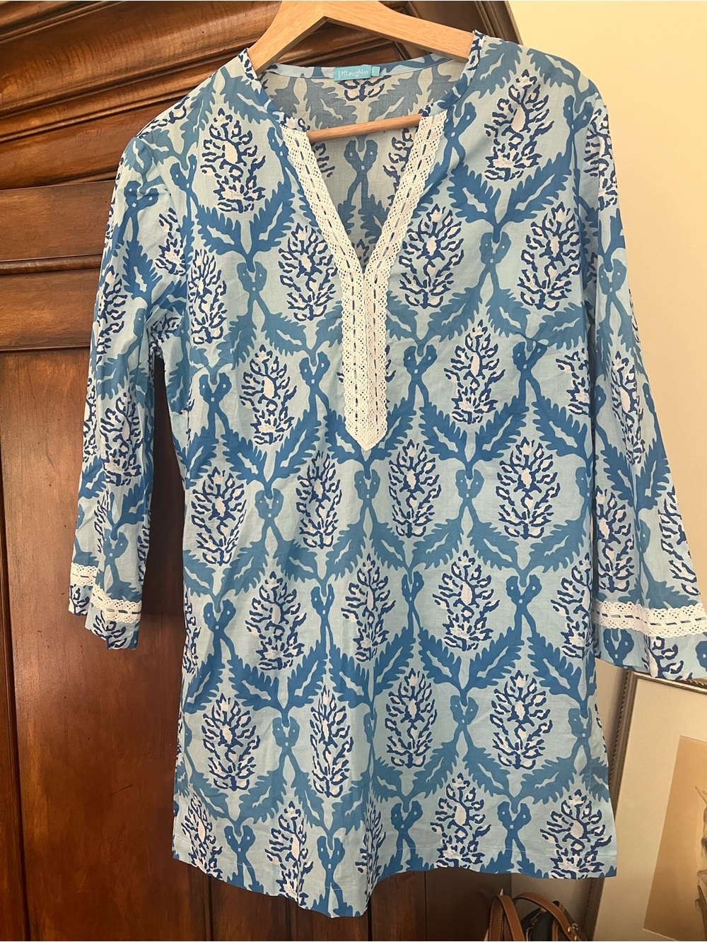 J McLaughlin Tunic Cover Up Cotton Small